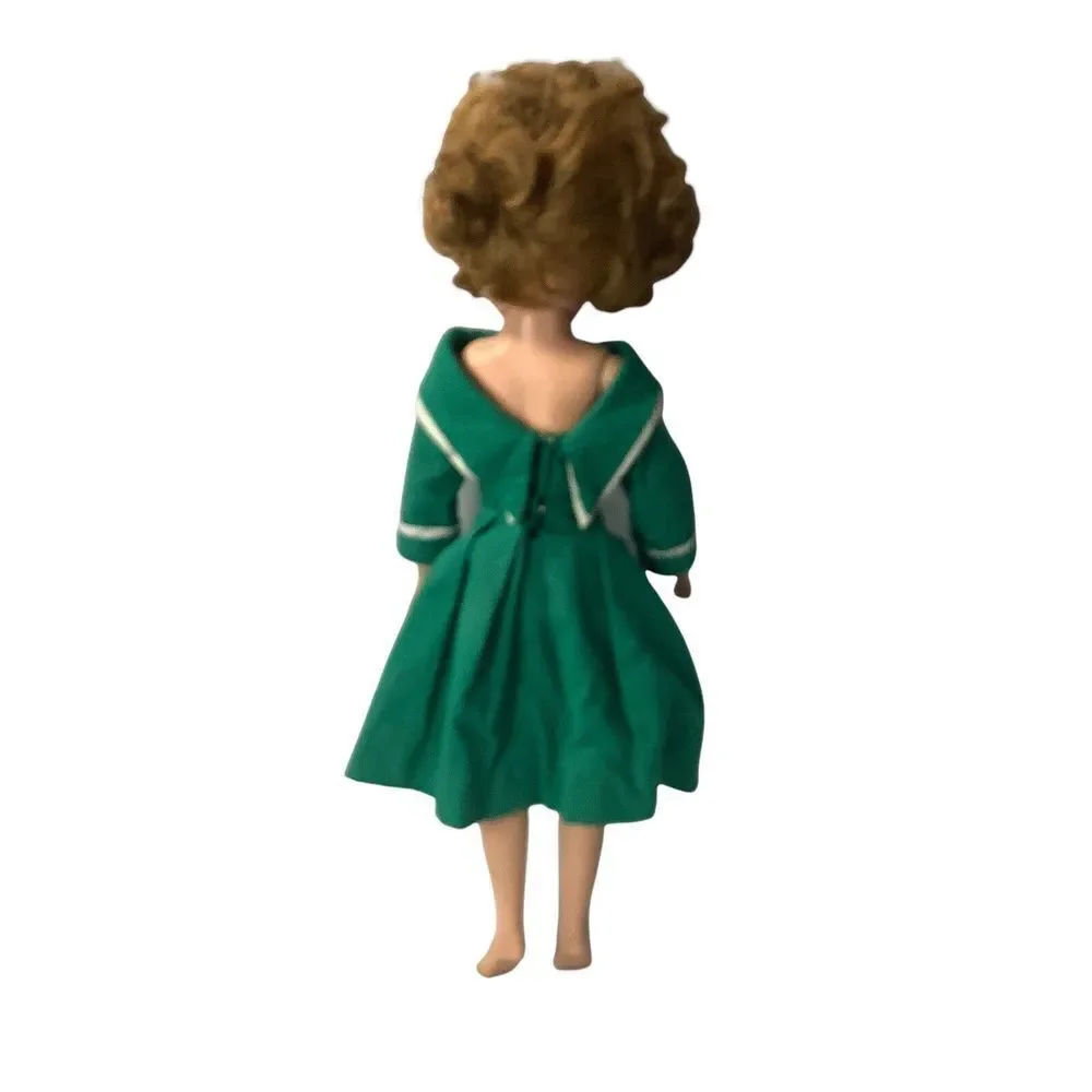 Vtg Deluxe  Reading Candy Fashion Doll VT-18 Green Dress Messy Hair 1958‎